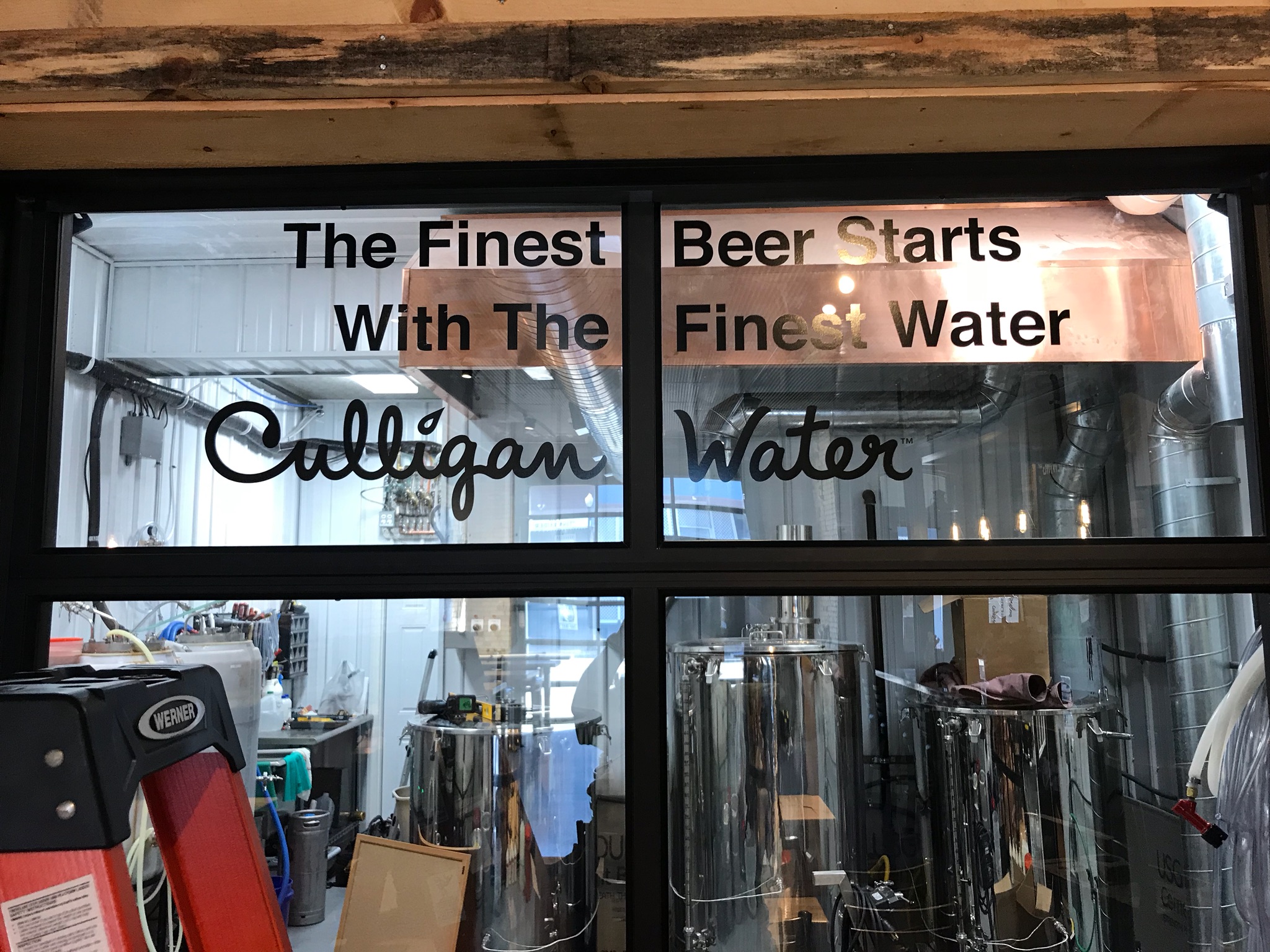 Brewery that uses Culligan water