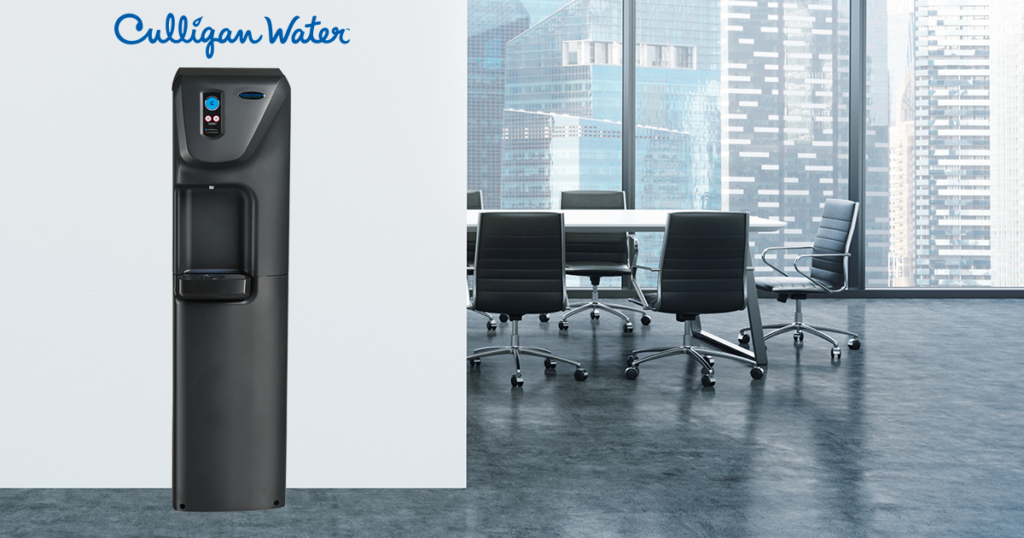 bottleless water cooler in a conference room