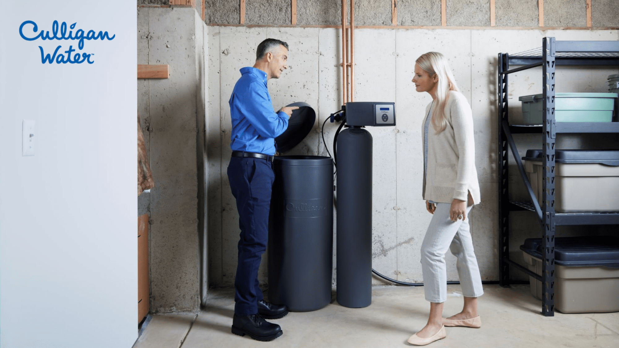 Water softener recycled for home 